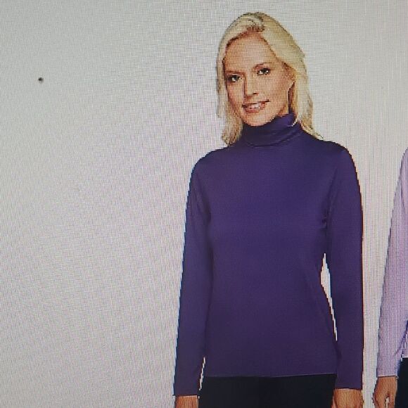 Susan Graver Tops - Susan Graver Women's Purple Turtleneck Top